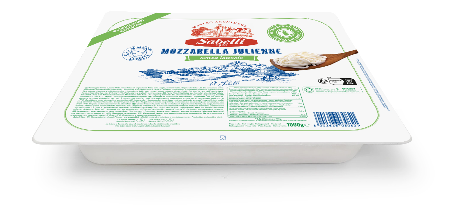 MOZZ.TAGLIO JULIENNE S/LATTOSIO kg1