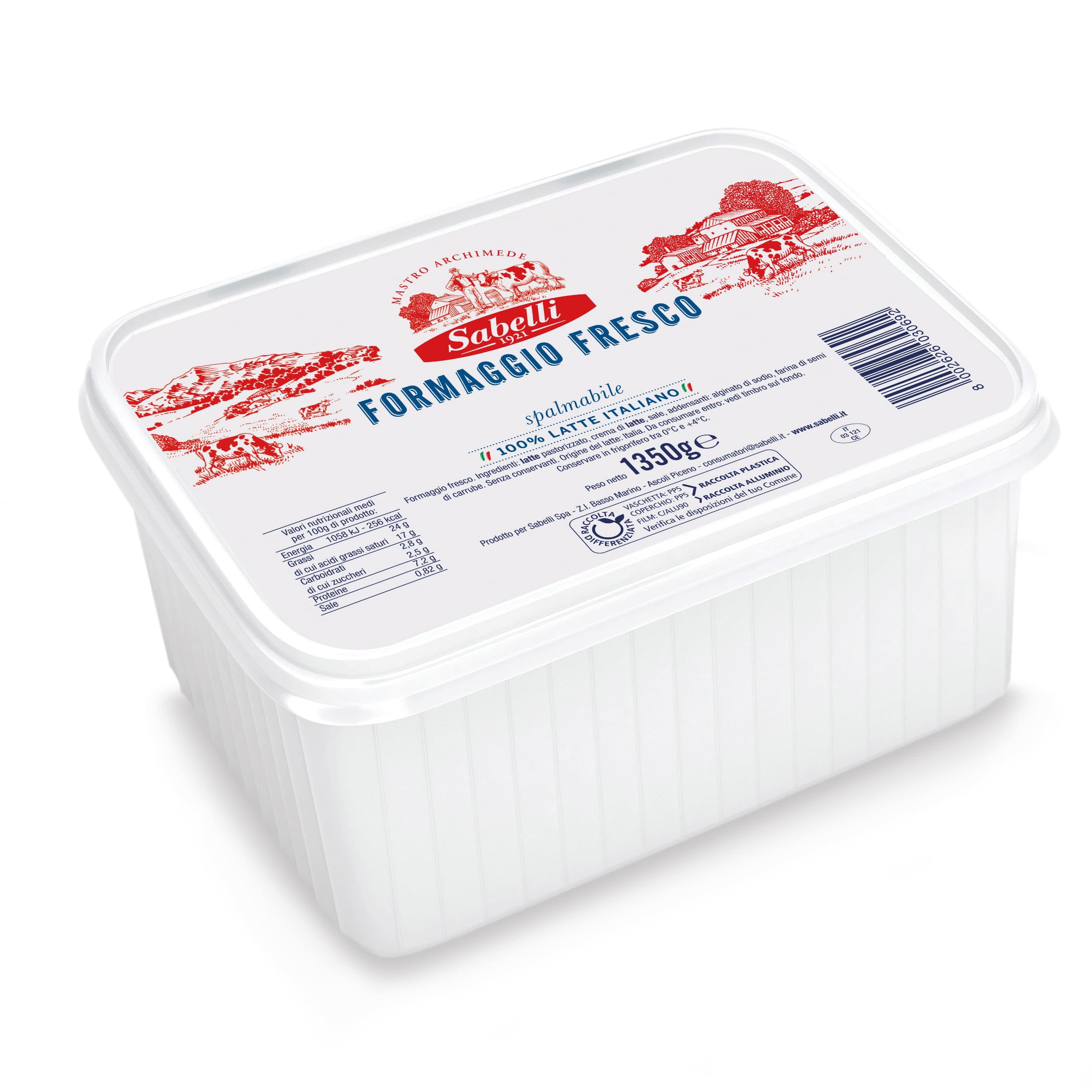 FORMAGGIO SPALMABILE g1350 SABELLI