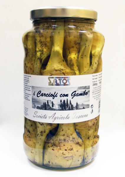 CARCIOFI C/GAMBO VASO ml 3100