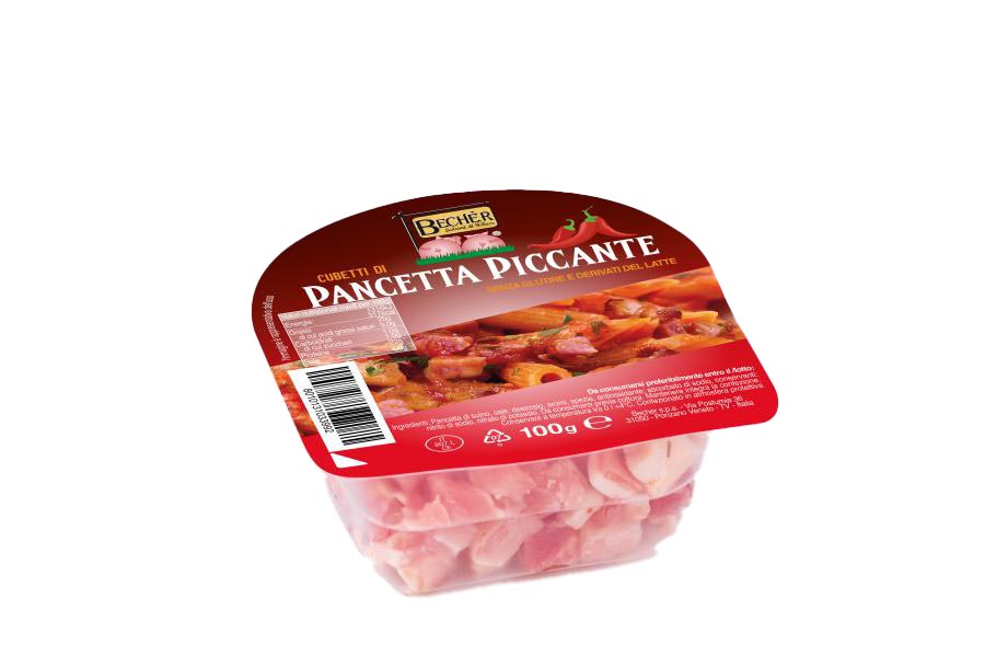 CUBETTI PANCETTA PICCANTE g100
