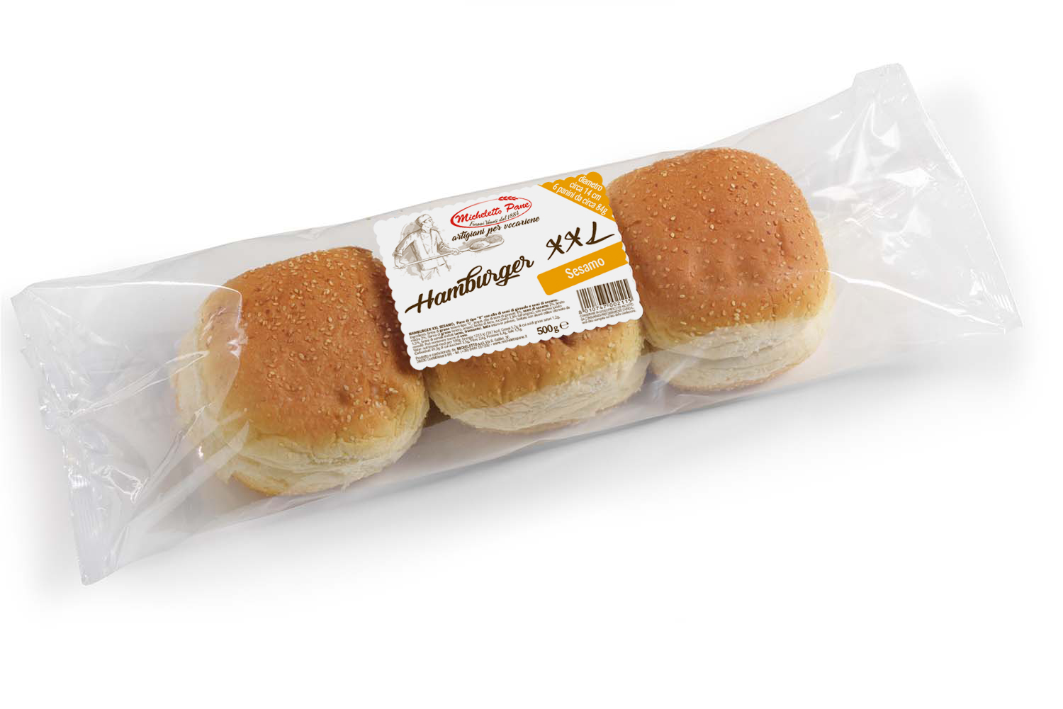 CATERING HAMBURGER XXL SESAMO g500