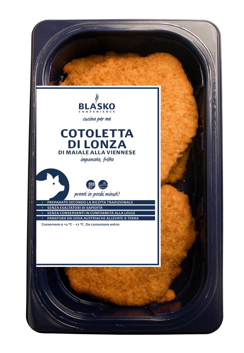 COTOLETTA DI LONZA PANATA g630