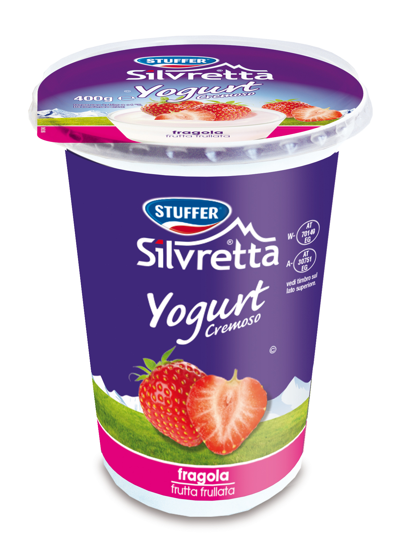 YOGURT CREM .FRAGOLA FRULLATA g400