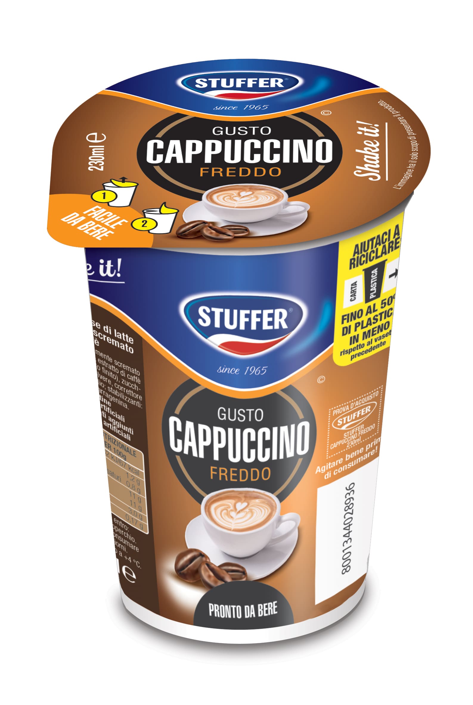 CAPPUCCINO SHAKE IT ml 230 STUFFER