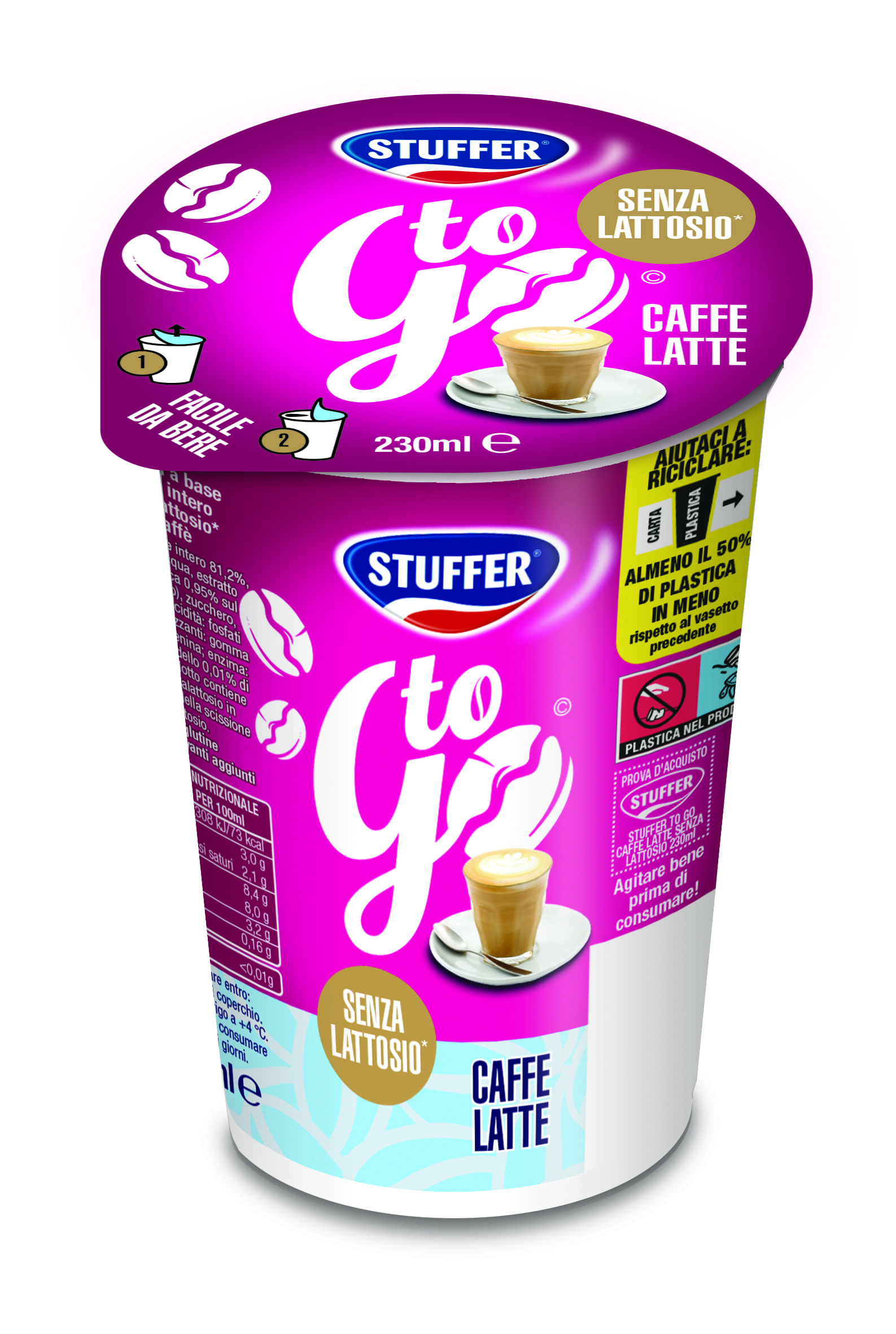 TO GO CAFFE' LATTE S/LATTOSIO ml230