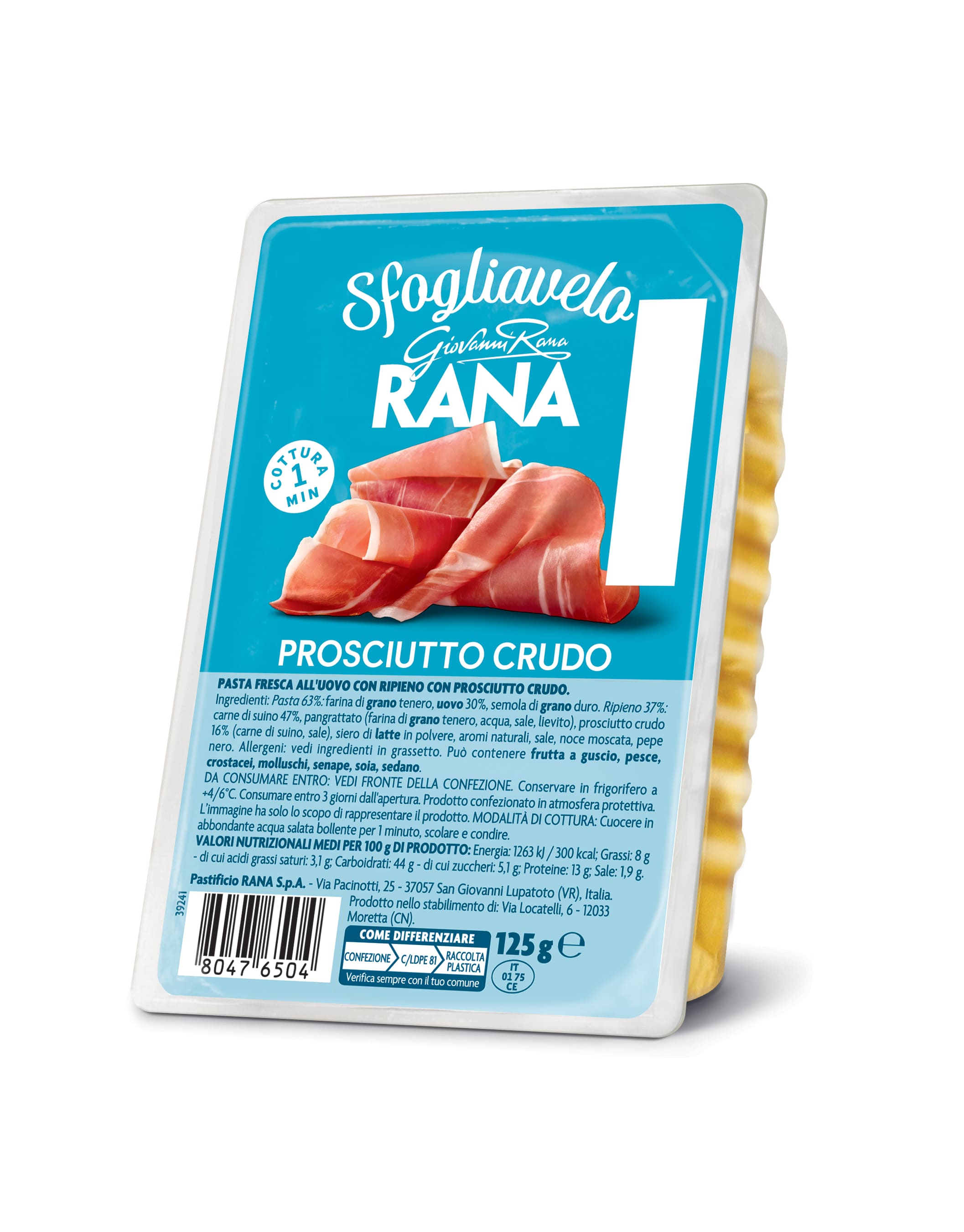 SFOGLIAVELO c/PROSCIUTTO 125