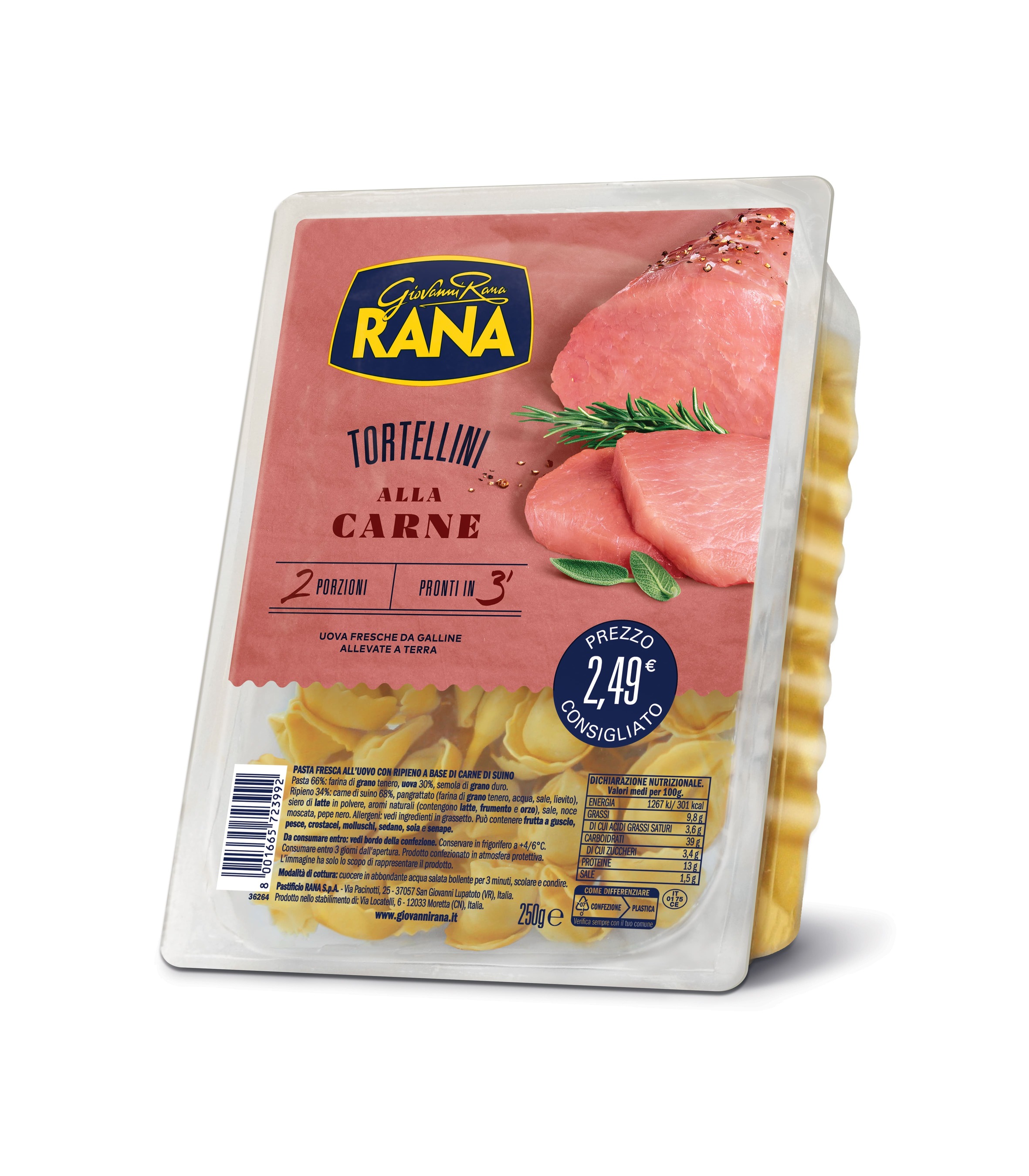 TORTELLINI ALLA CARNE g250 N.T.