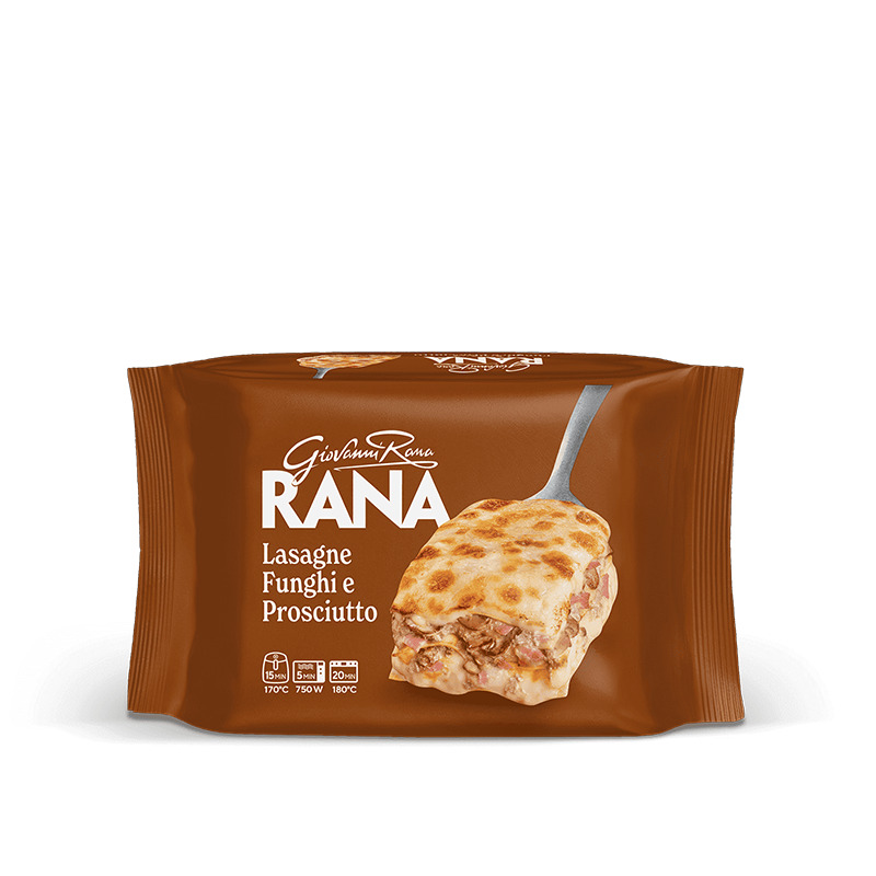 LASAGNE FUNGHI E PROSCIUTTO g350