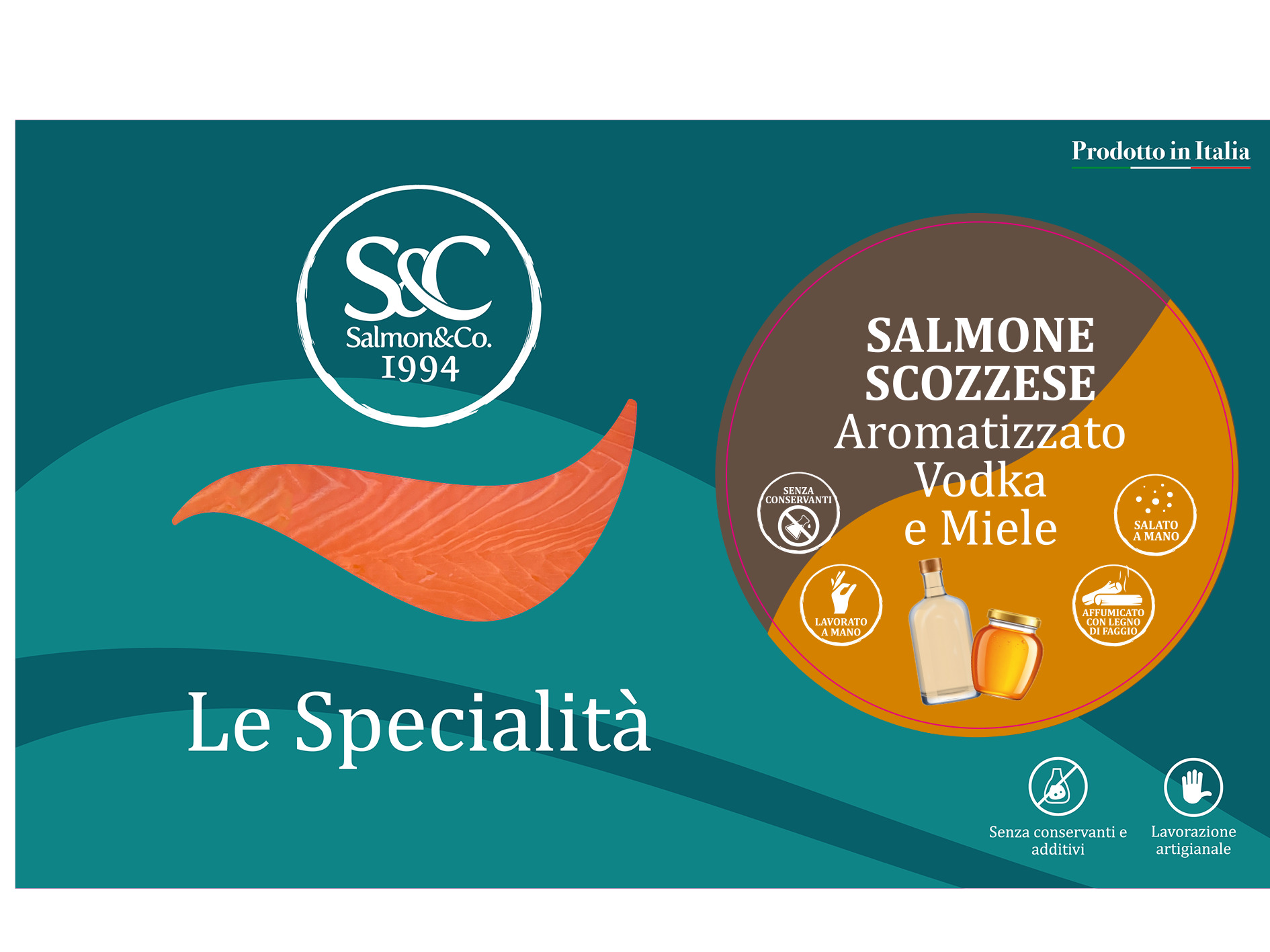 SALM.SCOZZ. AFF. VODKA/MIELE g200