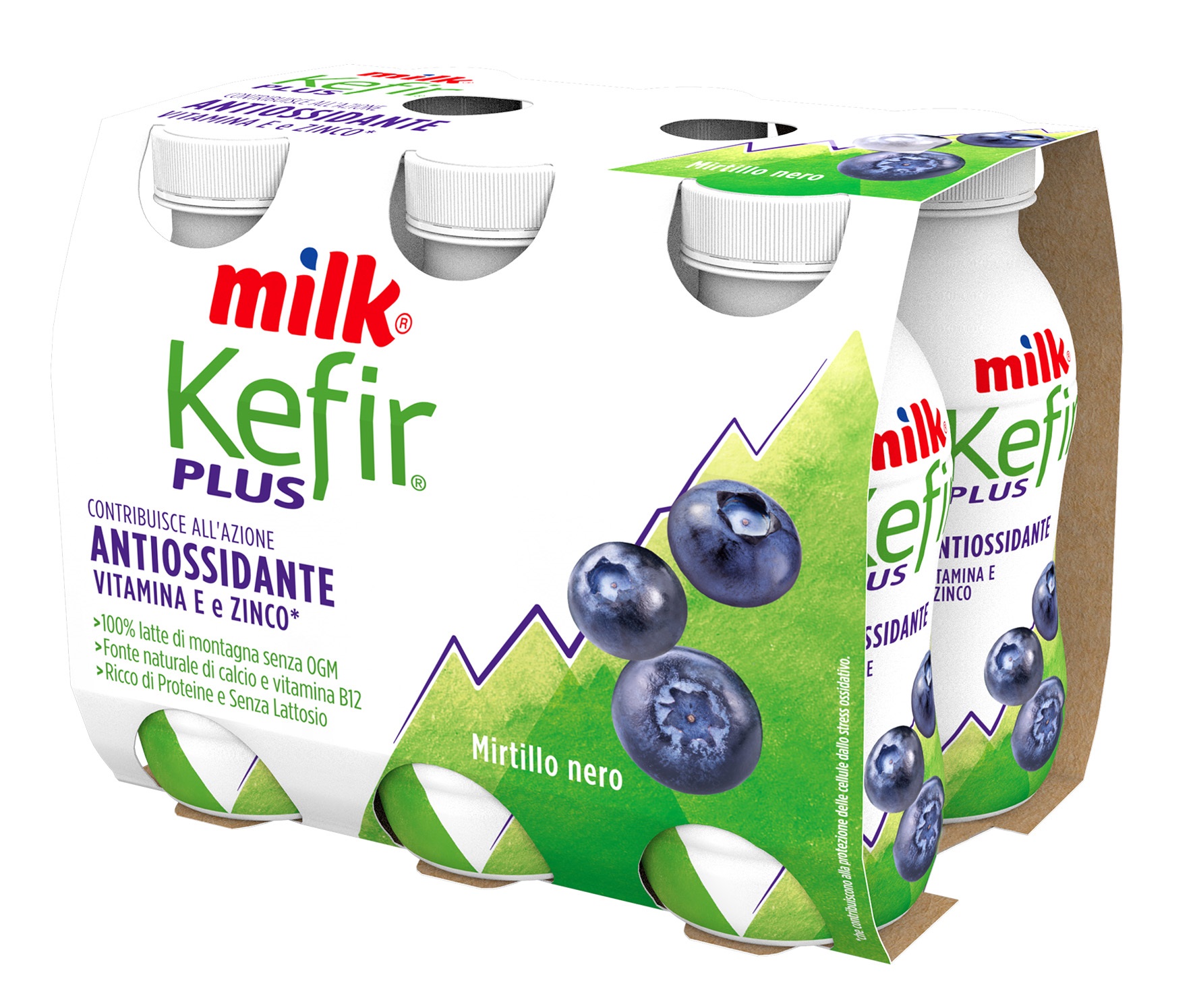 KEFIR PLUS MIRTILLO g100*6 MILK