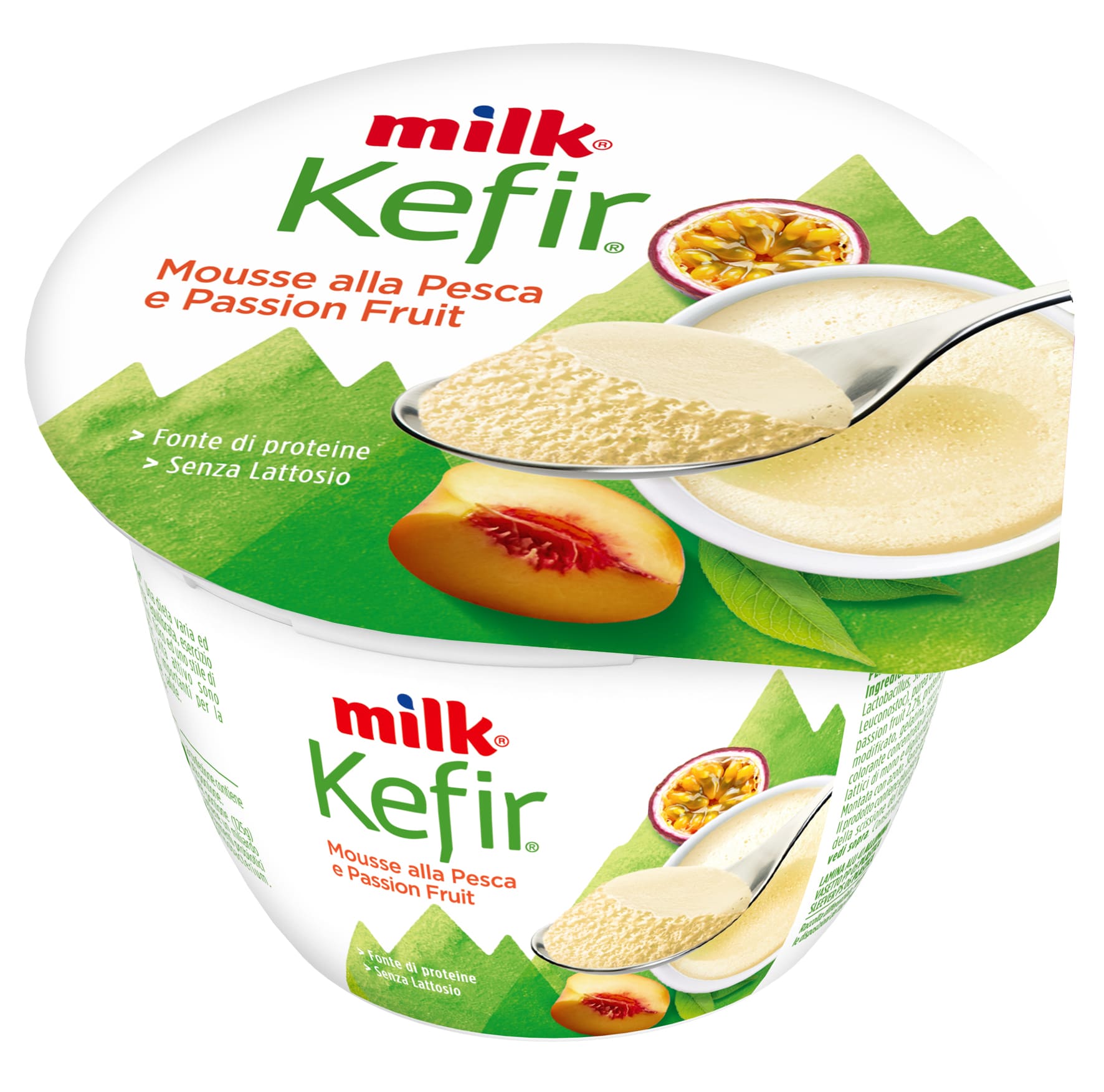 KEFIR MOUSSE PESCA/PAS.FRUIT g125