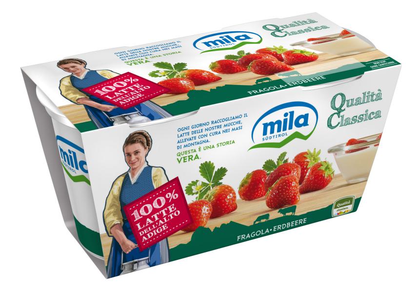 YOGURT FRAGOLA INTERO g125X2  MILA