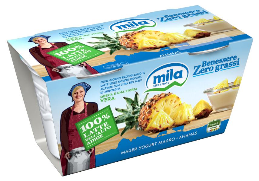 YOG MAGRO ANANAS 125X2 MILA