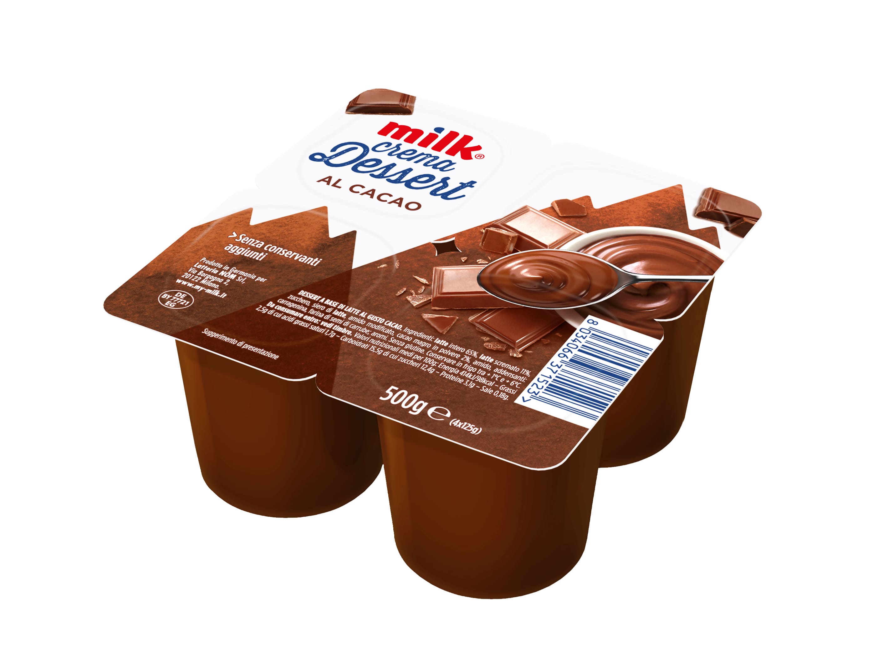 CREMA AL CACAO g125*4  MILK