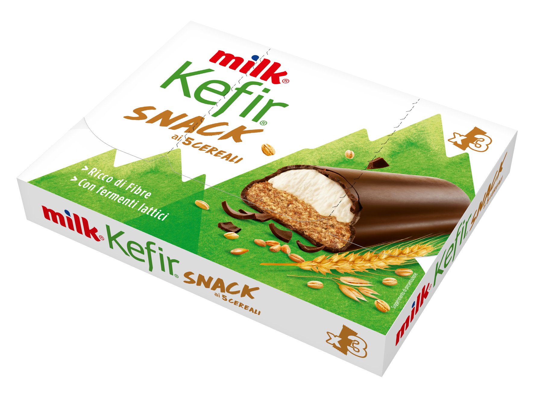 SNACK KEFIR AI 5 CEREALI g28x3 MILK