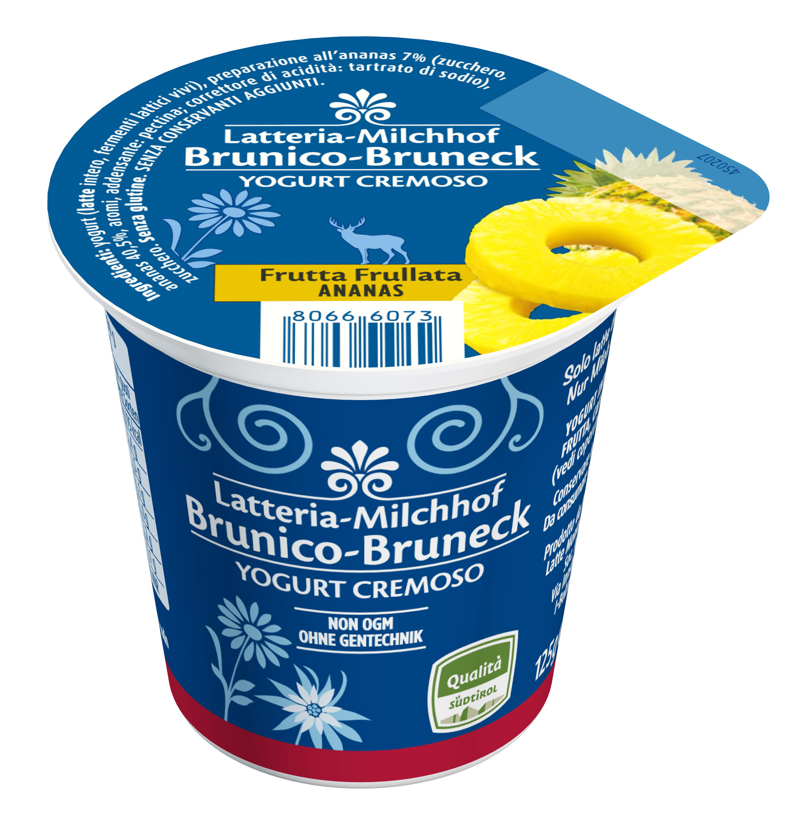 YOG.INTERO ANANAS 125g BRUNICO