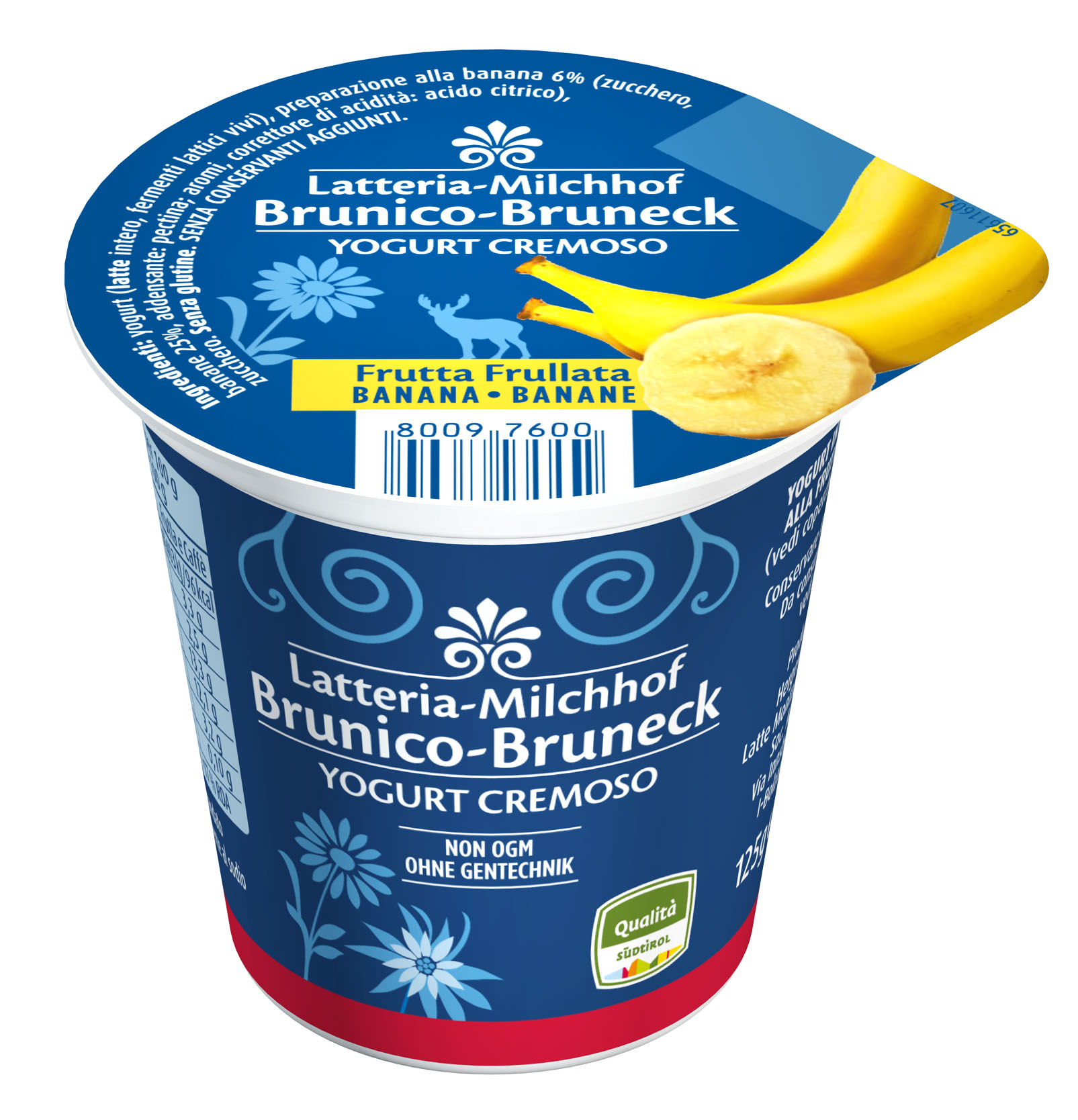 YOG.INTERO BANANA 125g BRUNICO