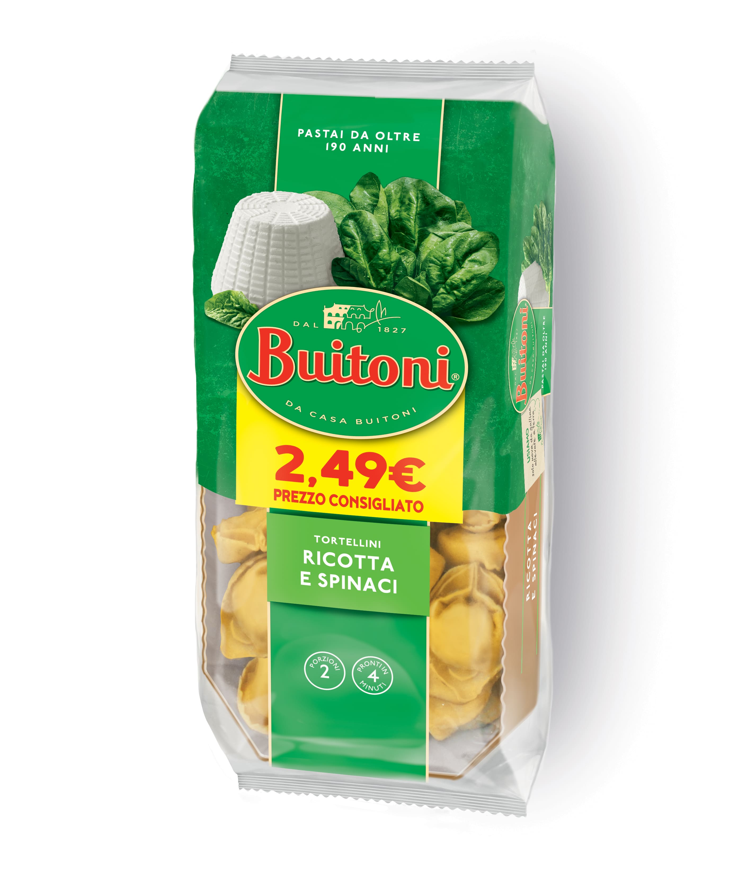 TORTELLINI RICOTTA E SPINACI g230