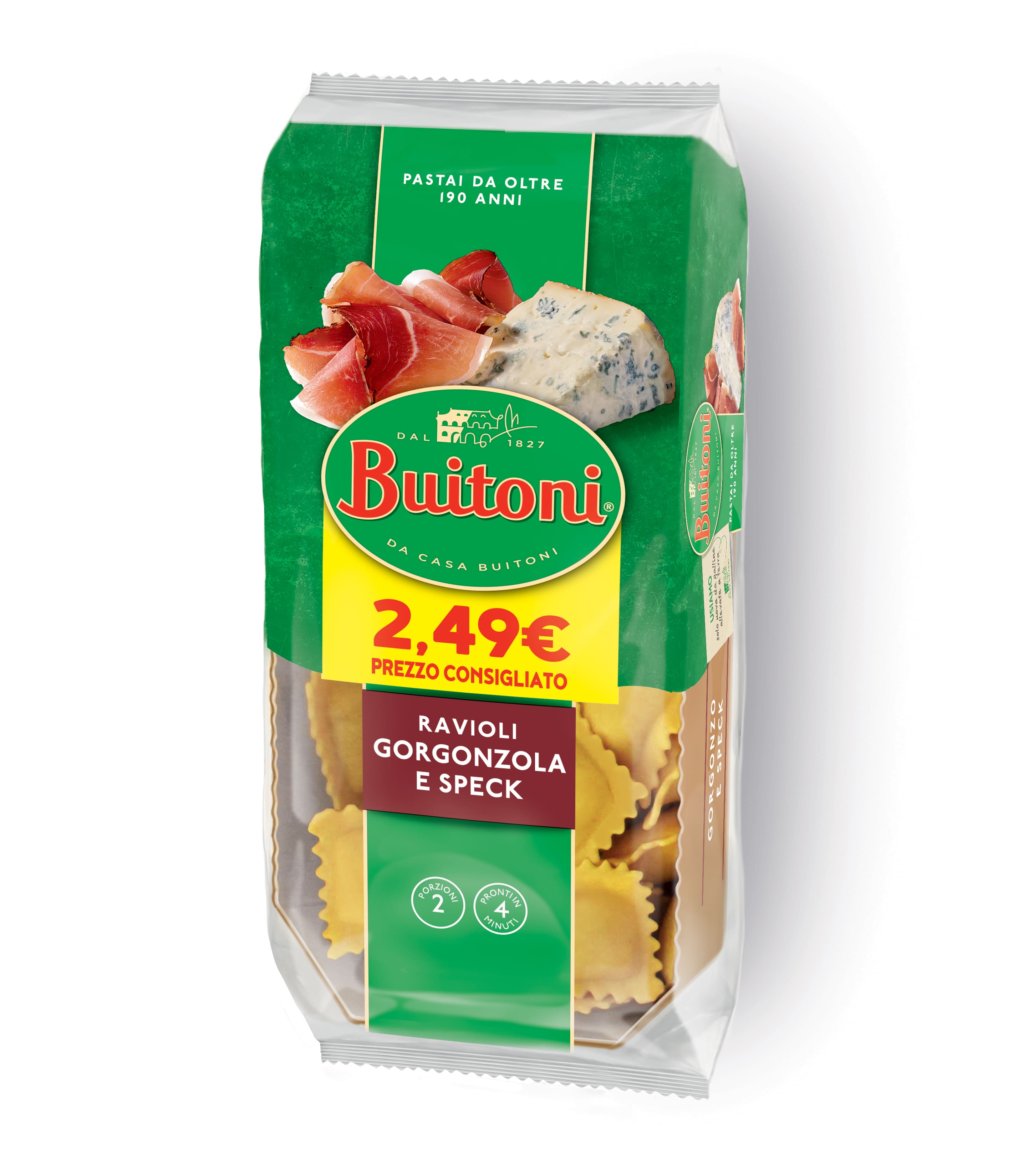 RAVIOLI GORGONZOLA E SPECK g230