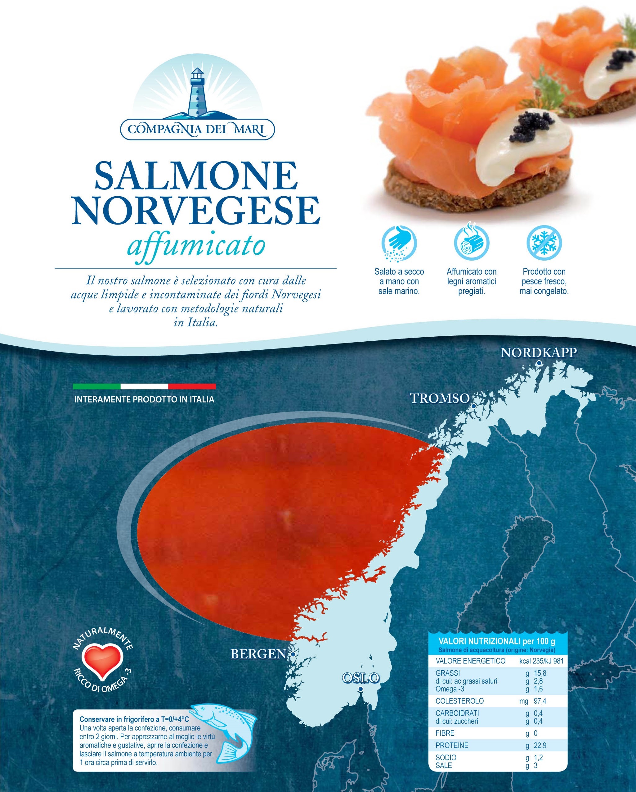 SALMONE NORV. AFF. taglio trad. g50