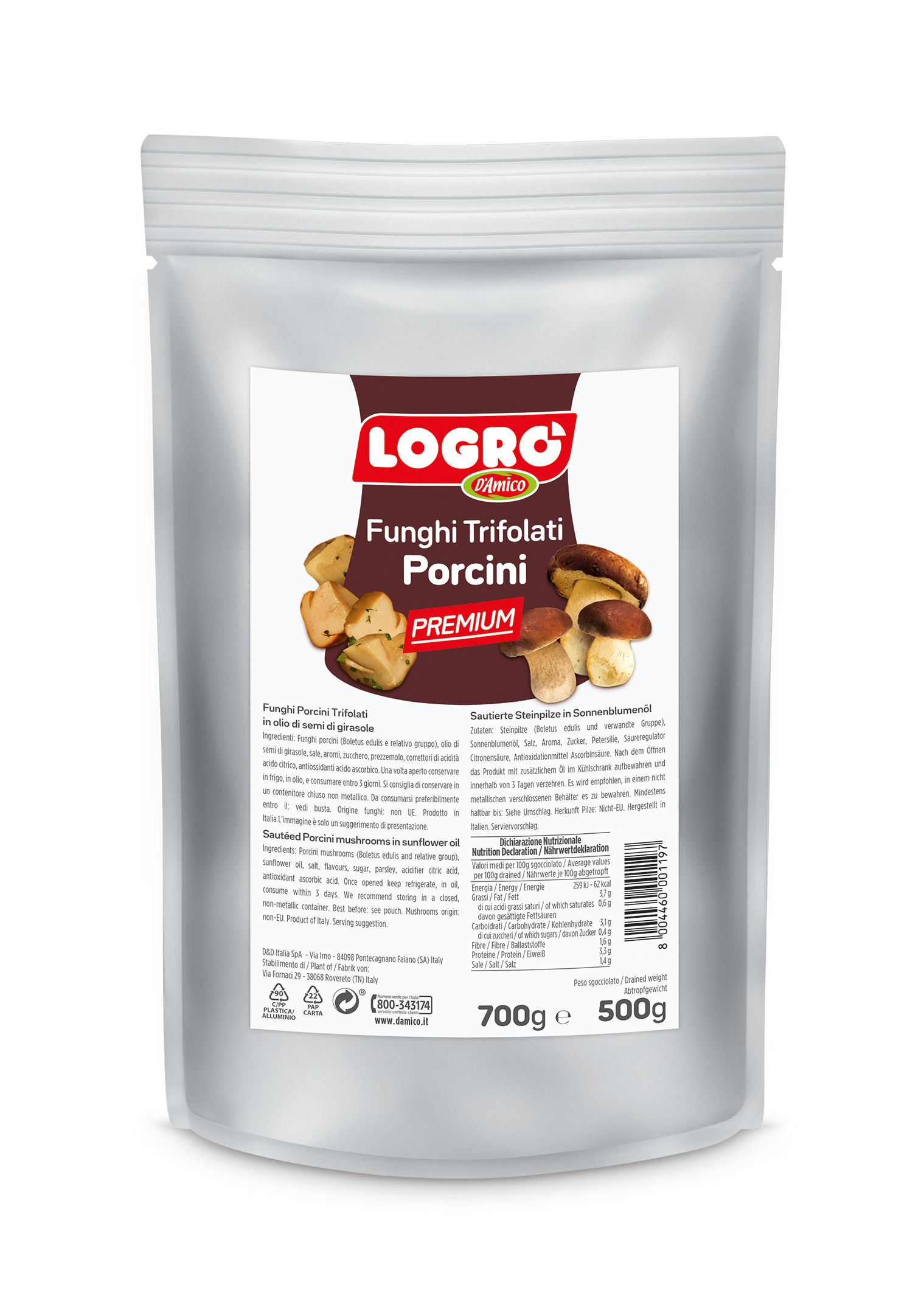 FUNGHI PORCINI TRIF. in olio g700