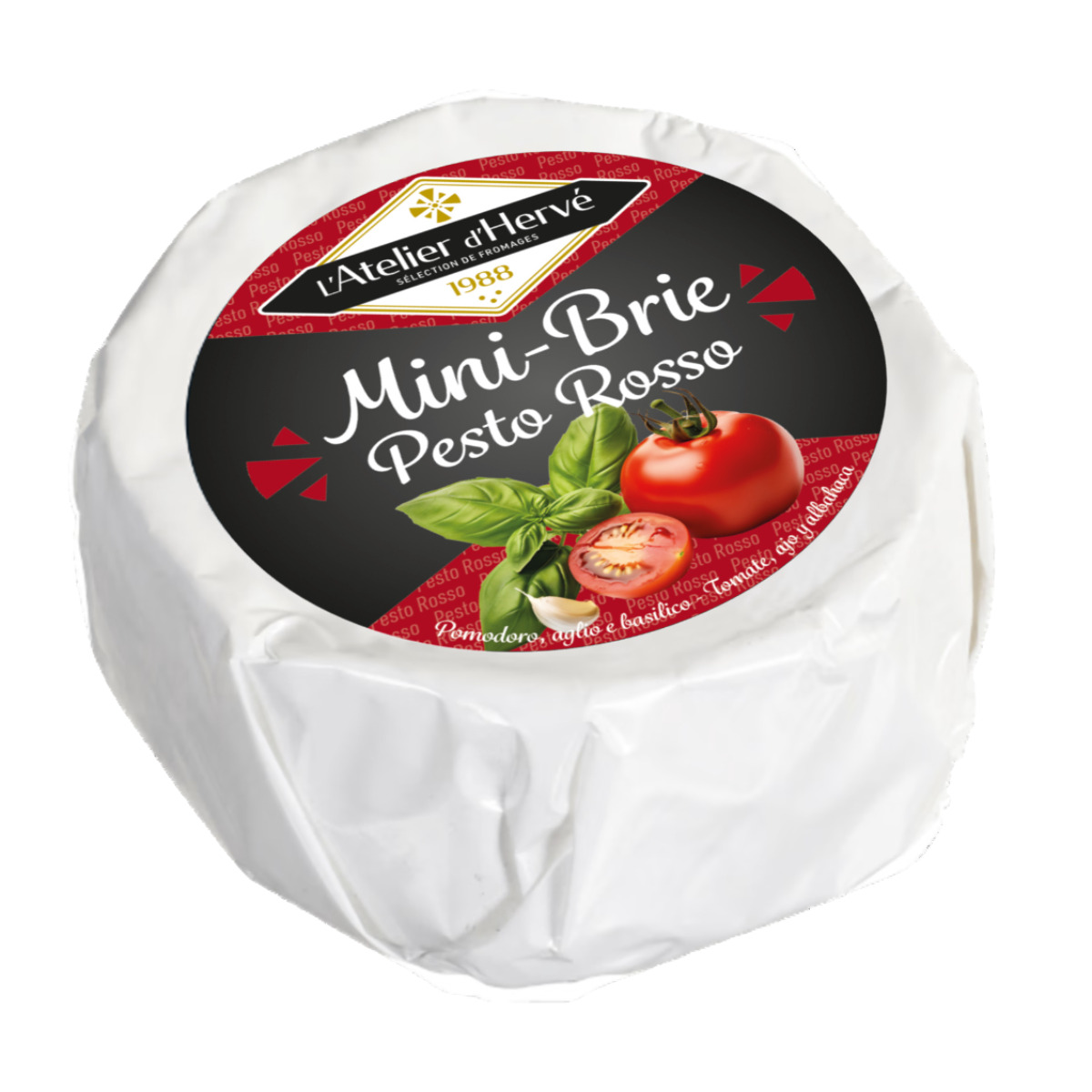 MINI BRIE PESTO ROSSO g135x6