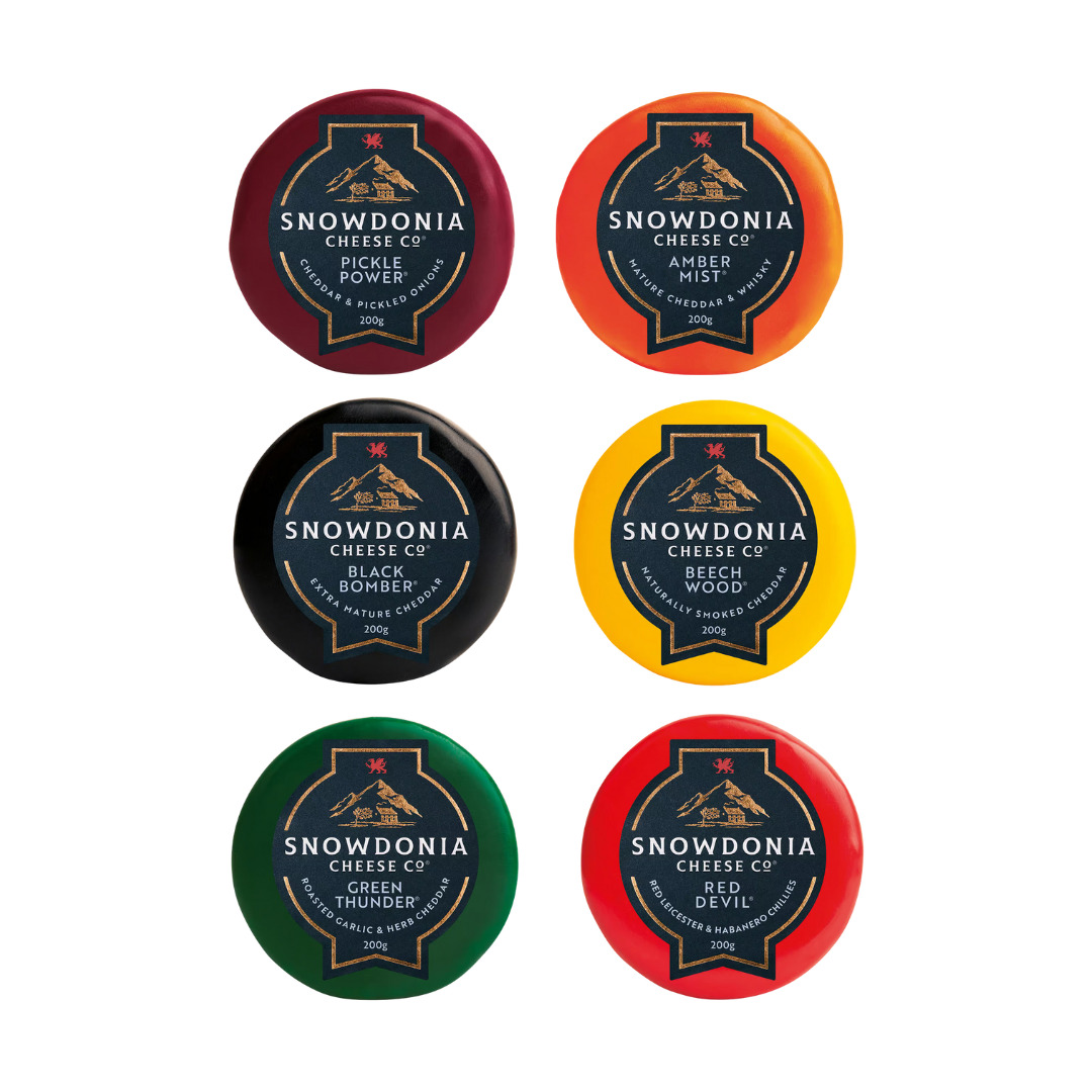 MIX MINI CHEDDAR SNOWDONIA g200*6