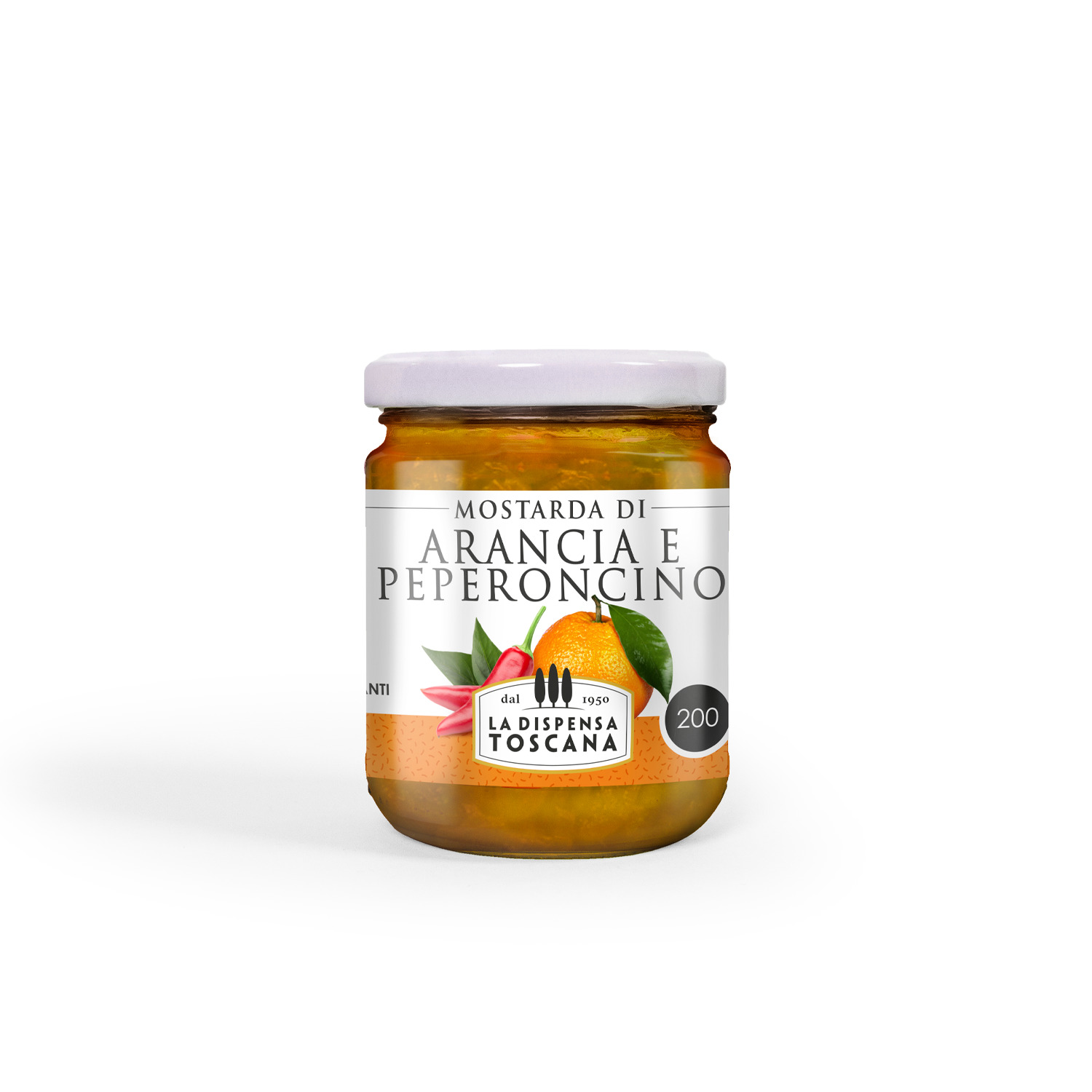MOSTARDA DI ARANCE E PEPERONC. g200