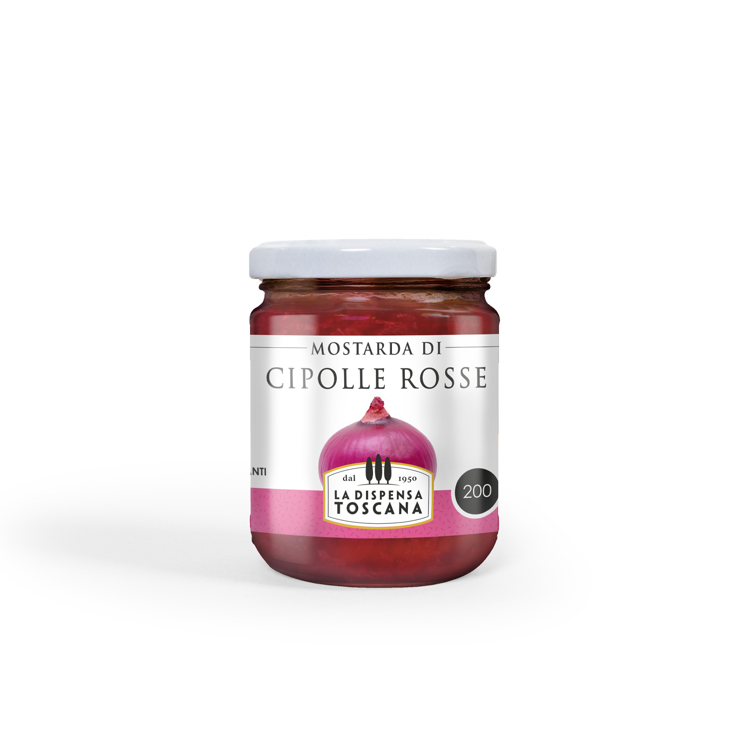 MOSTARDA DI CIPOLLE ROSSE g200
