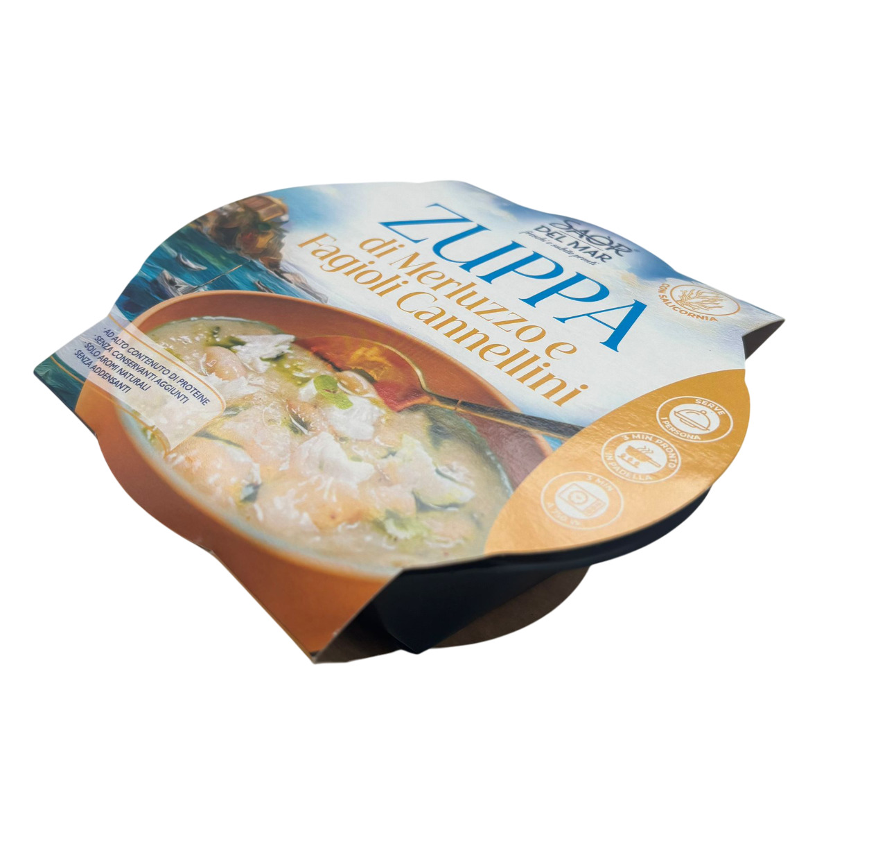 ZUPPA C/MERLUZZO E CANNELLINI g310