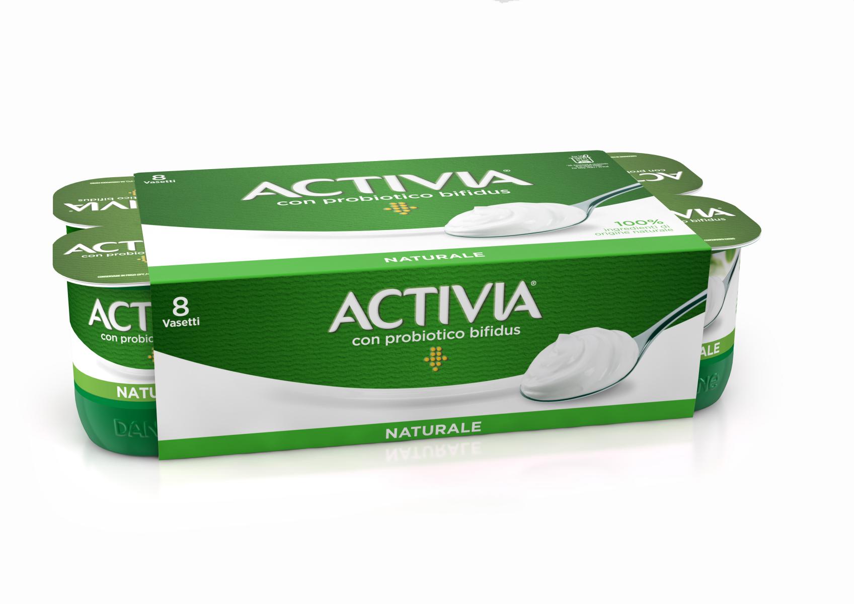 ACTIVIA BIANCO NATURALE g125*8