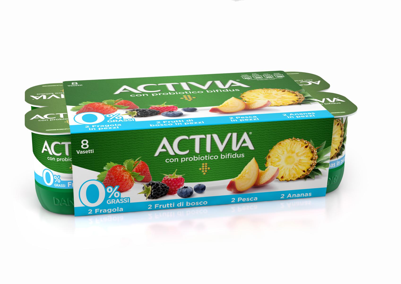 ACTIVIA 0% MIX FRUTTA g125*8
