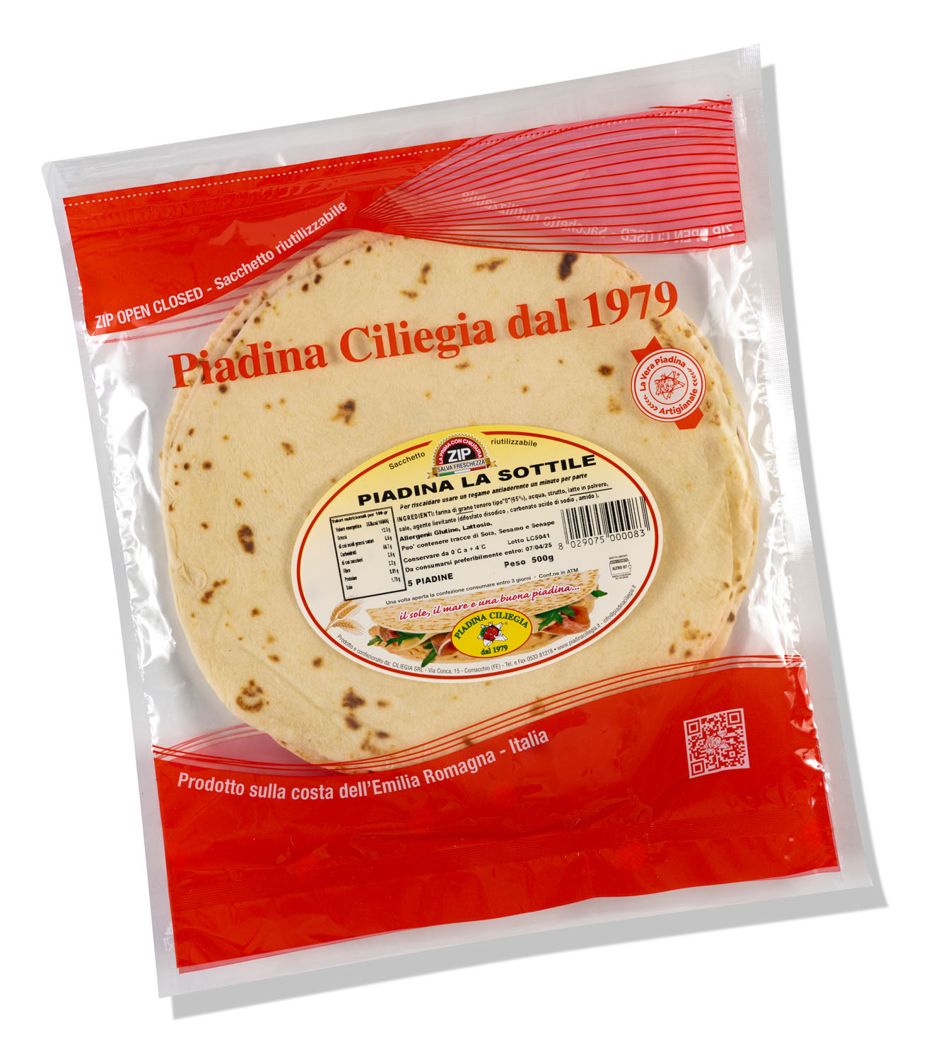PIADINA LA SOTTILE x5 g500