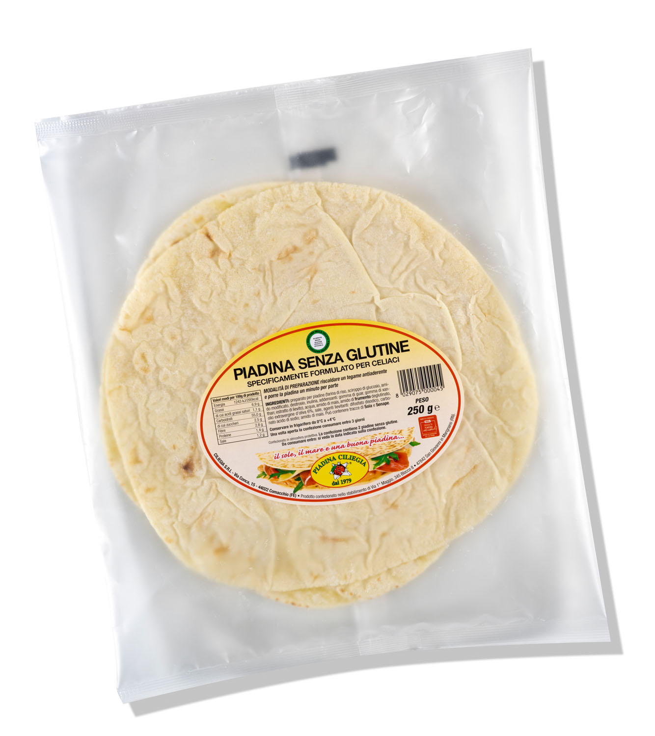 PIADINA SENZA GLUTINE x2 g250