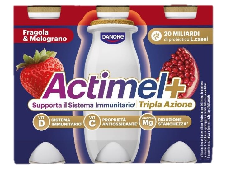 ACTIMEL FRAGOLA E MELOGRANO g100*6