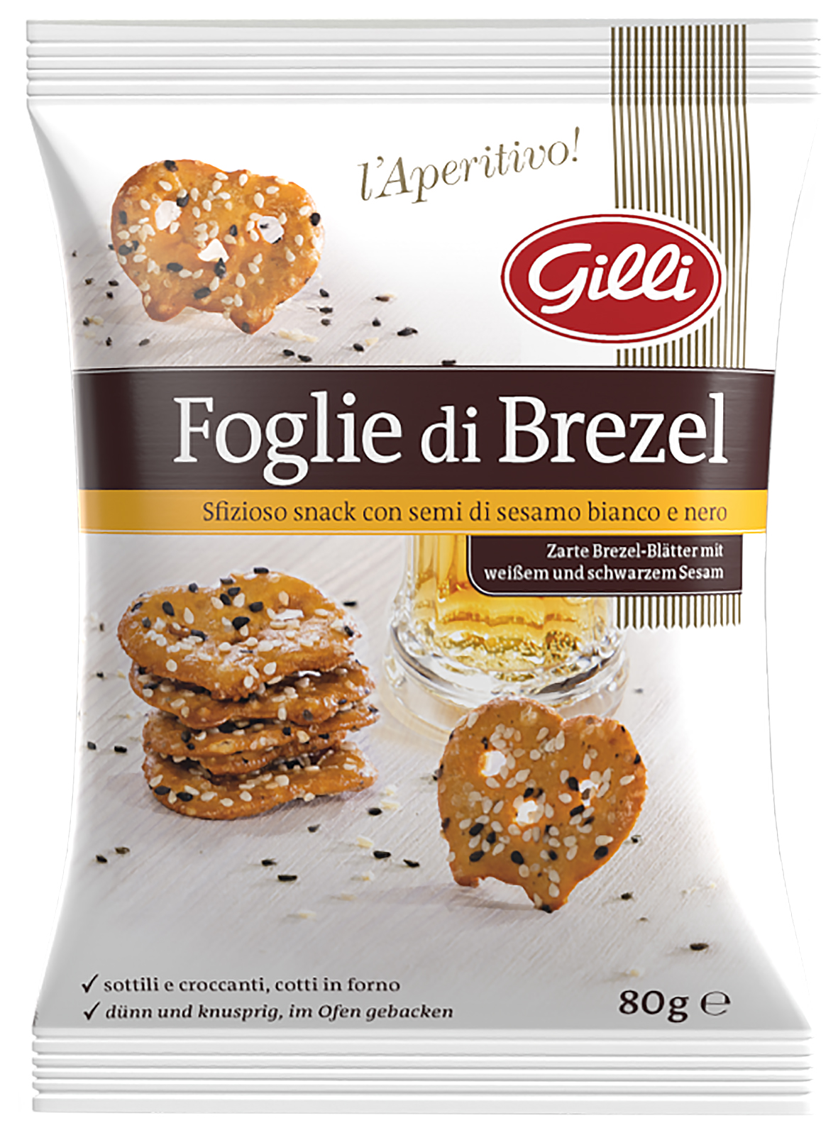 FOGLIE DI BREZEL SESAMO g80