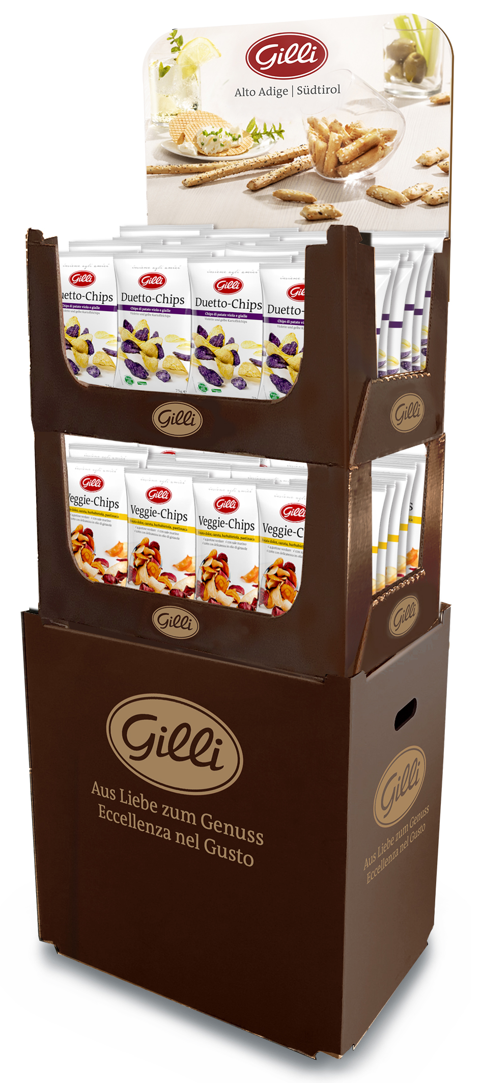 EXPO2 VEGGIE/DUETTO-CHIPS g75*50pz