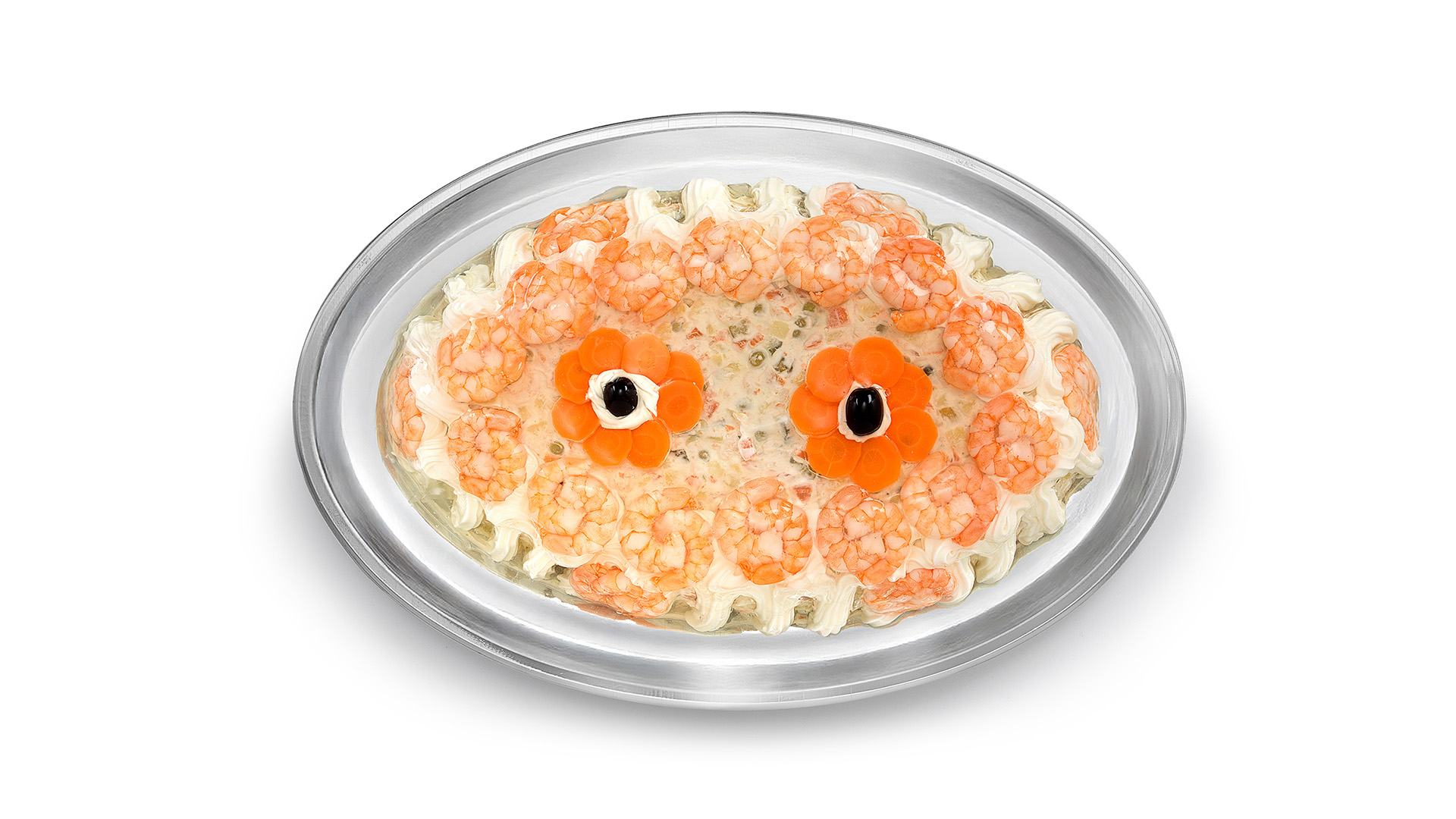 INS. RUSSA C/GAMBERI DECORATA kg 4