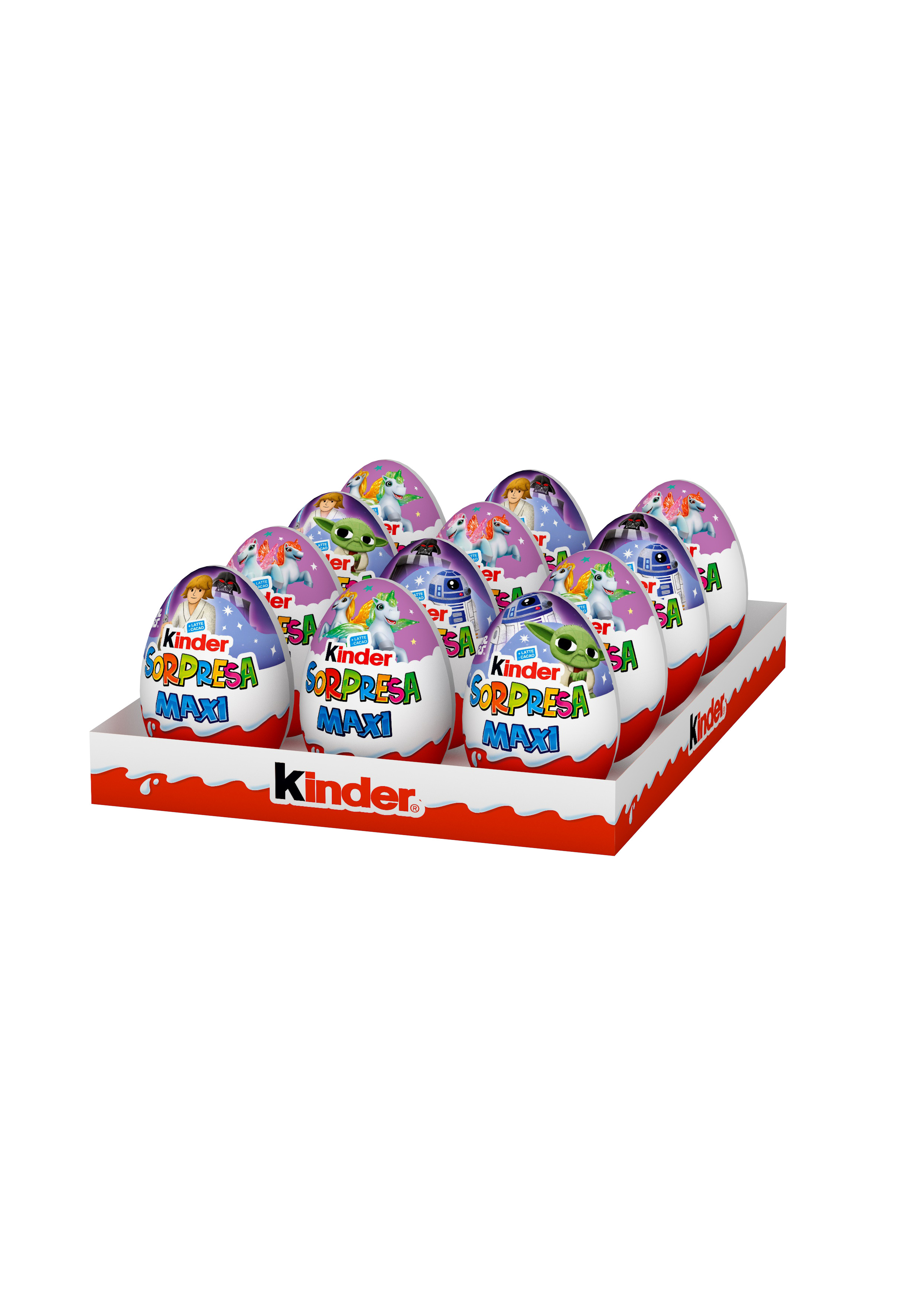 KINDER UOVO MAXI P12 UNICORN/STARW.