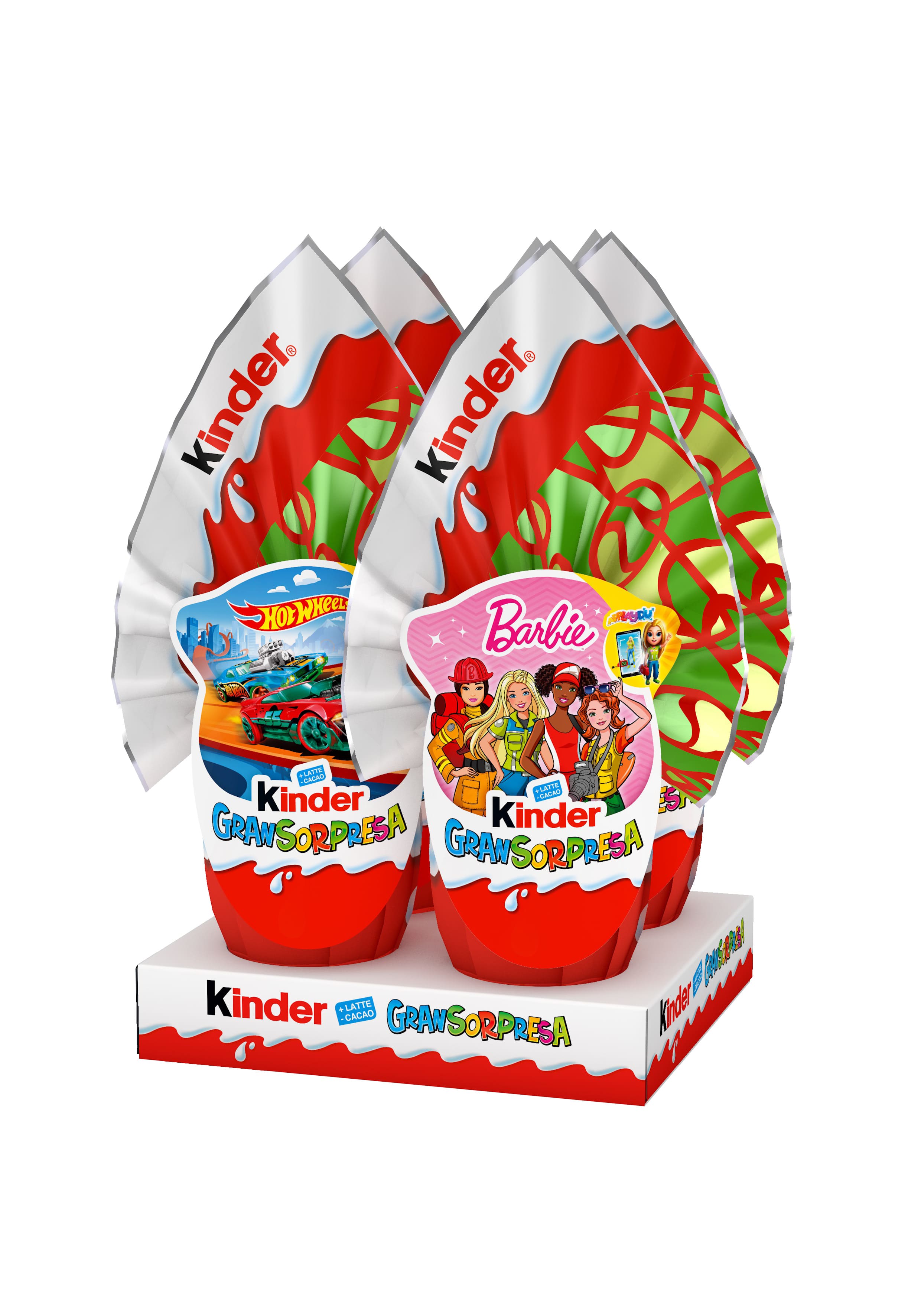 KINDER G.S. T3x4 BARBIE/HOT WHEELS