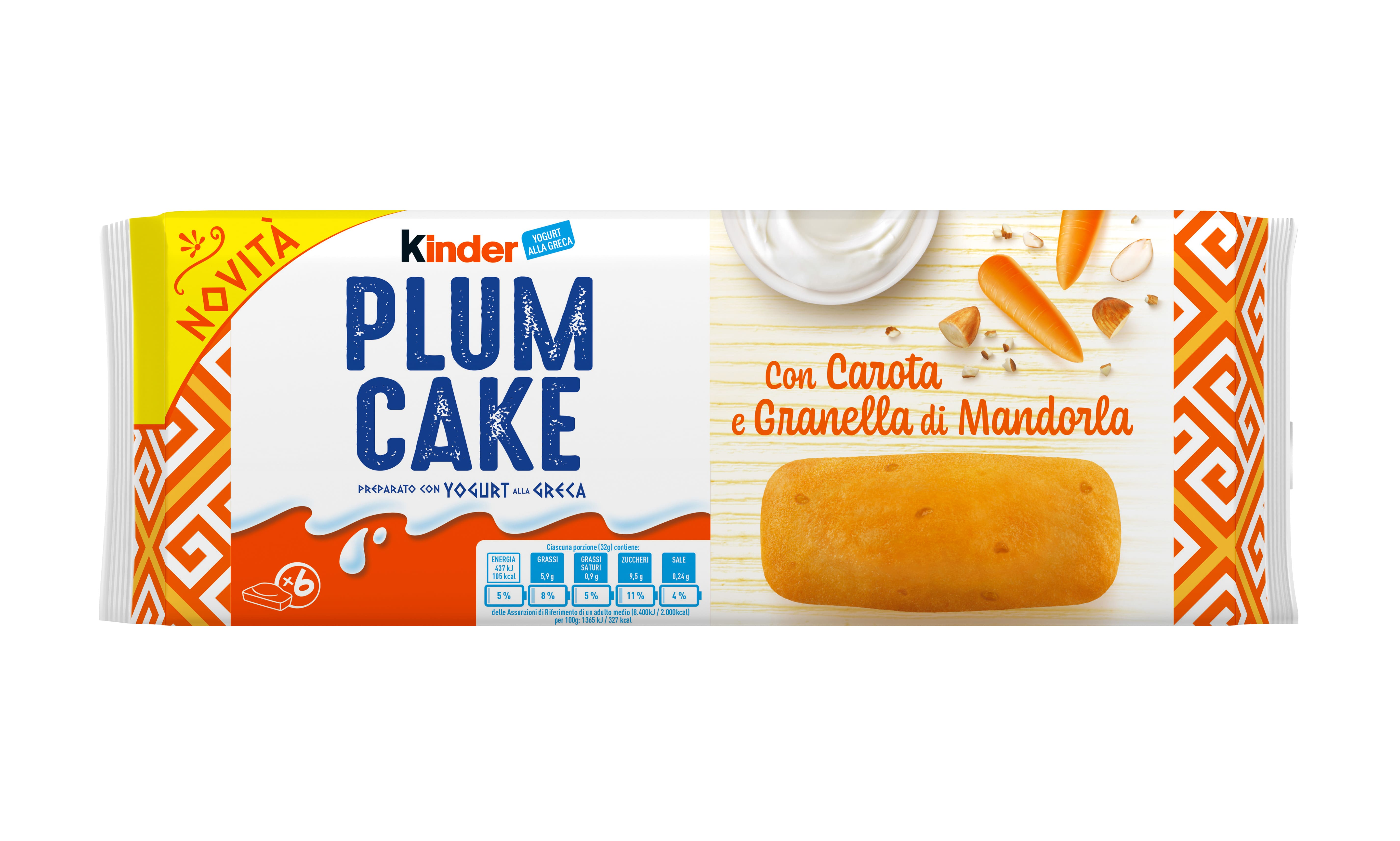 KINDER PLUMCAKE CAROTA T6 g198