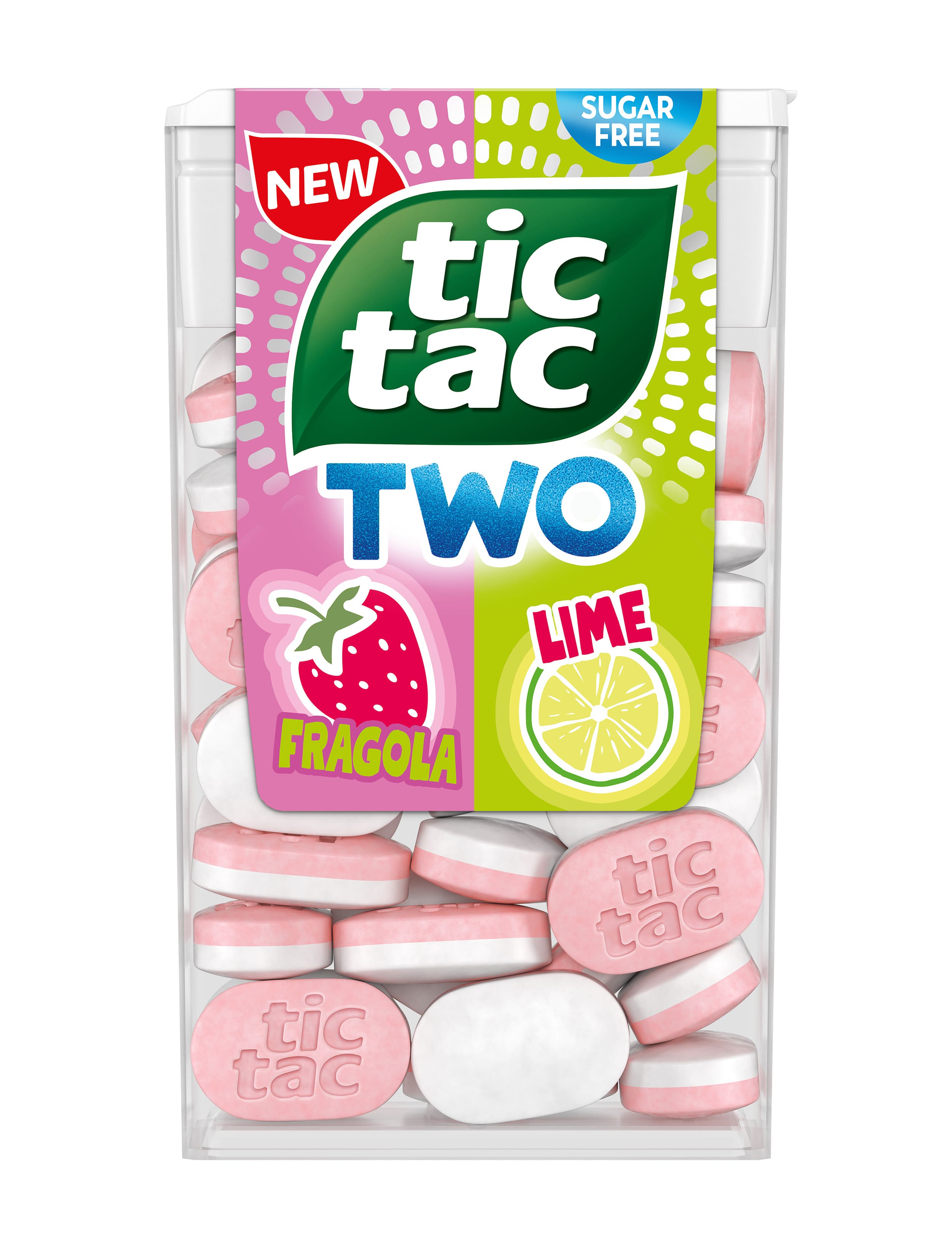 TIC TAC TWO FRAGOLA/LIME g38,5x8
