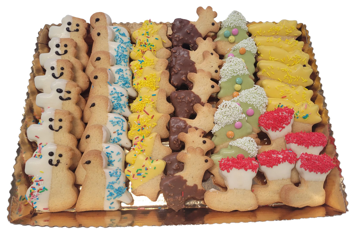 BISCOTTINI NATALE DECORATI 45pz